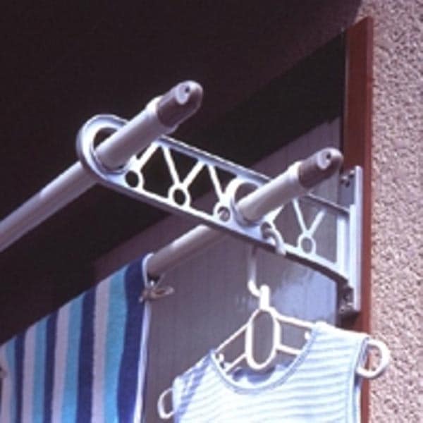 アルミのき下用のものほし 軒下ものほし 物干し竿掛け 竿受け
