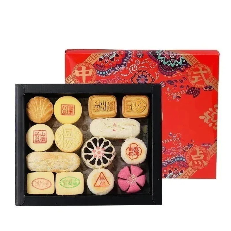 メガ割中華月餅お土産稻香村お菓子14味28個小豆餅バラ餅栗餅パイデザート