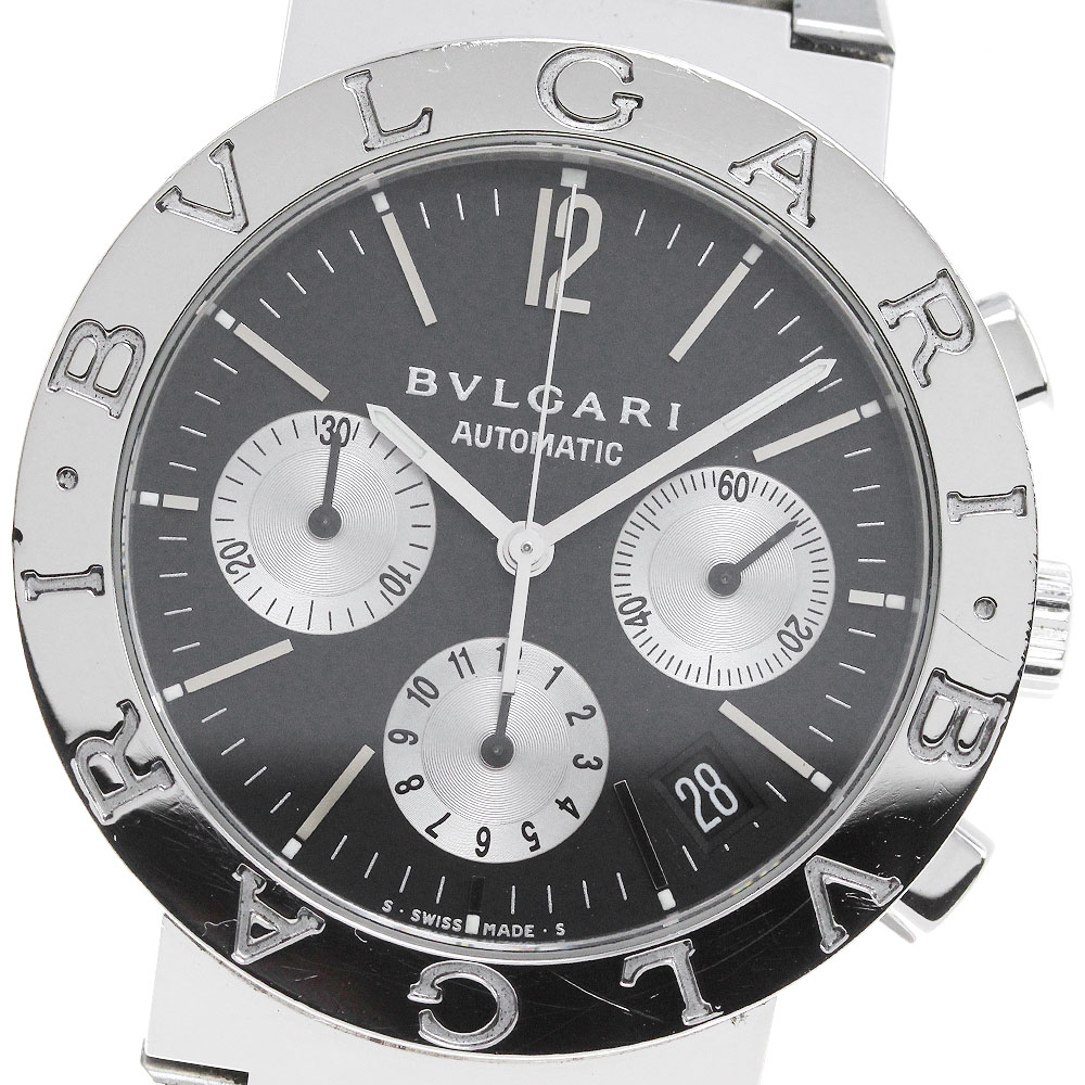 ブルガリ BVLGARI BB38SSCH ブルガリブルガリ クロノグラフ 自動巻き メンズ _820116【中古】