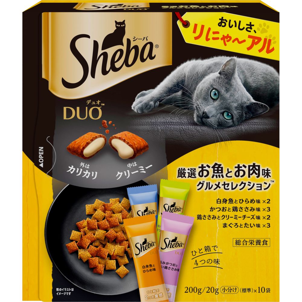 （まとめ買い）マース シーバ デュオ 厳選お魚とお肉味グルメセレクション 200g 猫用フード [x8] 4,772円