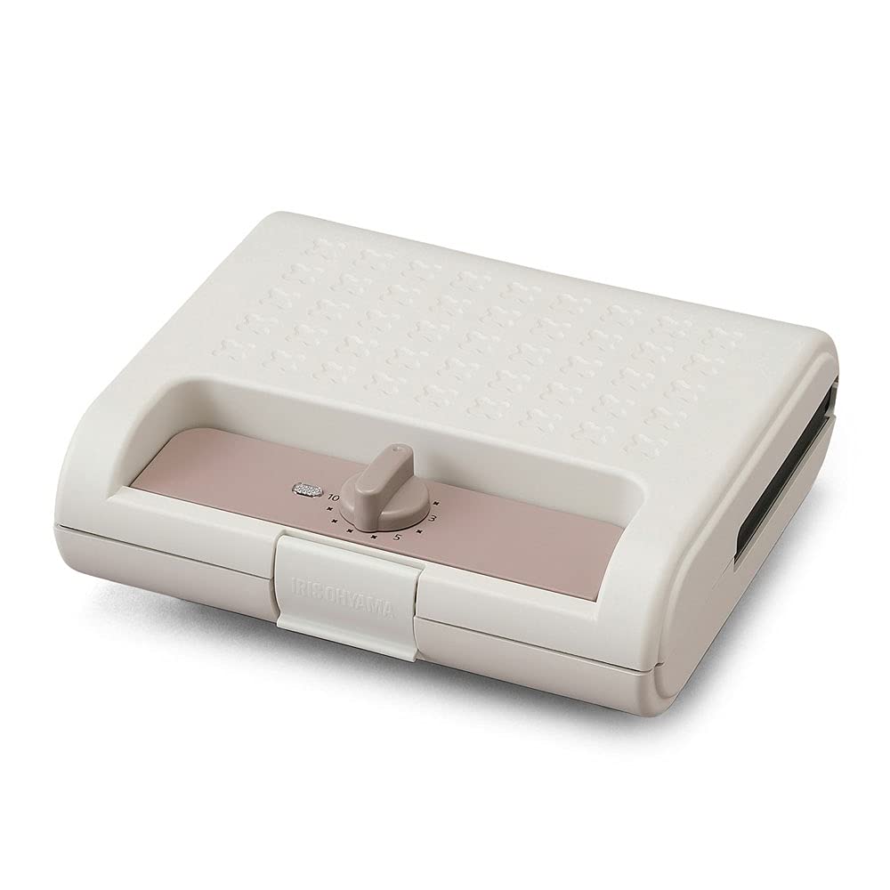 アイリスオーヤマ ホットサンドメーカー ワッフル ホットサンド 焼き型2種 耳まで焼ける 電気 ワイド ダブル 2枚 IMS-902-W ホワイト