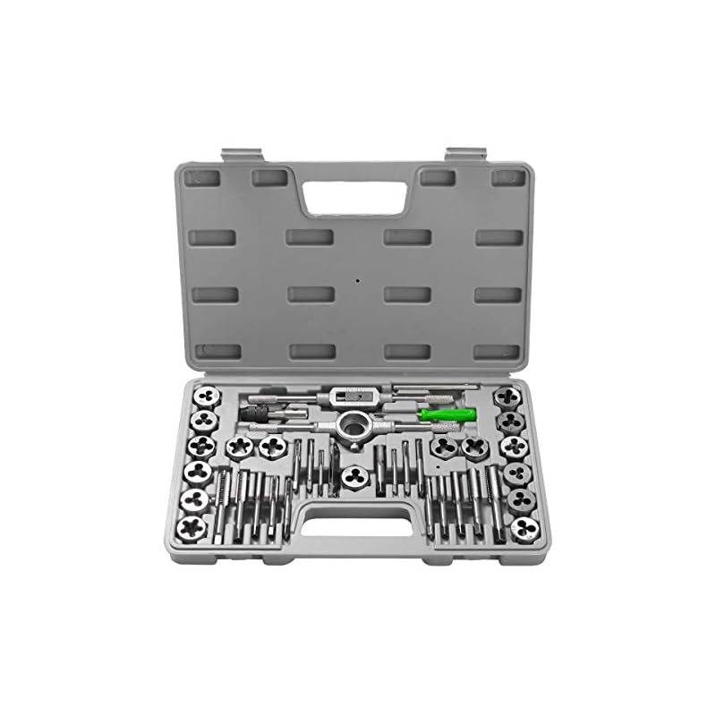 タップ＆ダイスセット 40PCS ネジ切り工具セット ねじ切り器