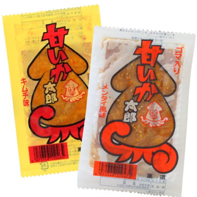 菓道 甘いか太郎 めんたい風味＆キムチ味 60個 （2種...のサムネイル