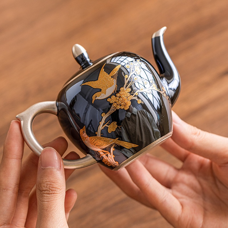 ビューティーポイントティーポット 999 シルバー カンフーティーセット シングルライト 高級ハイエンドティーポット シングルティーポット