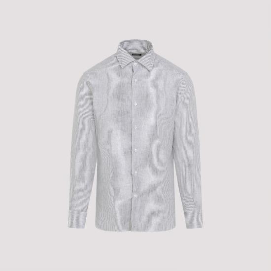 ERMENEGILDO ZEGNA Men Long Tops UHX27A3 SRF7 N07 BEIGE SCURO RIGATO