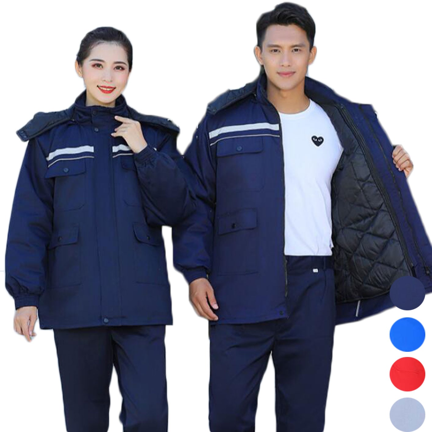 作業着 作業服 防寒服 綿入りコート マウンテンパーカー 冬ジャンパー ユニセックス 男女兼用 レディース メンズ 冬着 裏地外れる 作業用 アウトドア 仕事 ガーデニング 畑仕事 農業 工場 掃除