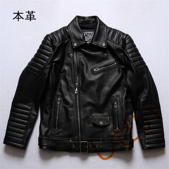 本革ジャケット バイクジャケット　メンズ　牛革　防風防寒　レザージャケット 　バイクウエア
