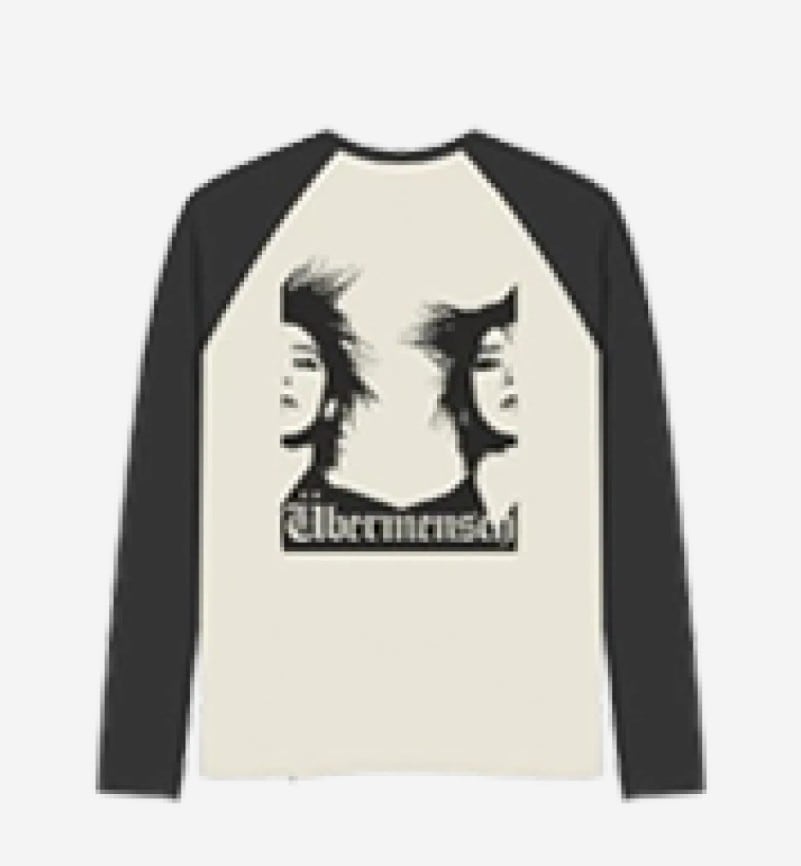 【G-DRAGON】 G-DRAGON UBERMENSCH RAGLAN LONG SLEEVED T-SHIRT : BLACK 17,100円