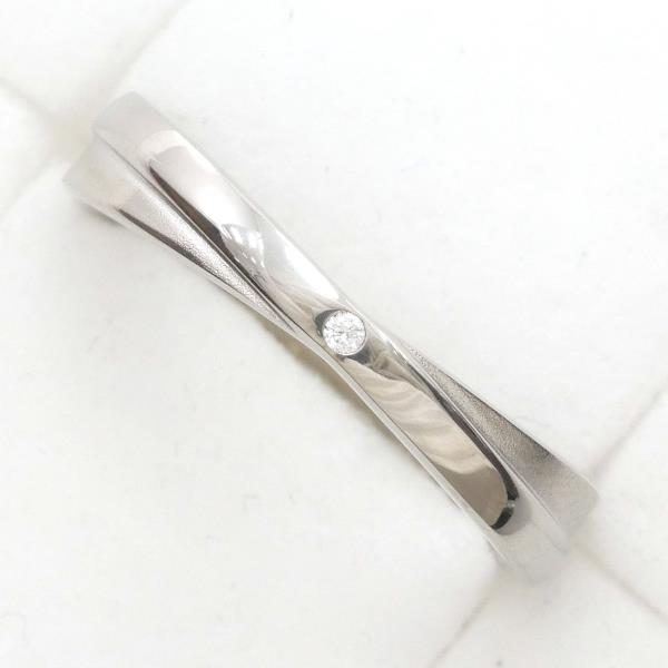 エテ シルバー リング 指輪 13号 ダイヤ 総重量約2.7g ジュエリー 中古