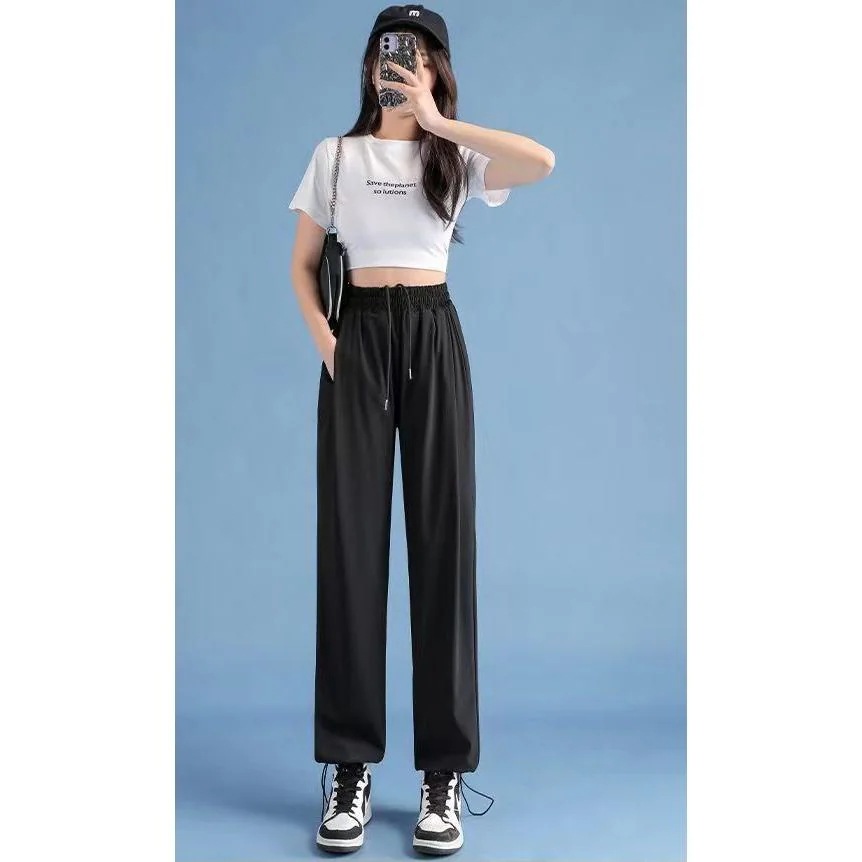 【超お得1つ買うと10個もらえる】急速出荷30% OFFジョガーパンツ レディース 夏 冷感 涼しい 通気 スポーツウェア 吸汗速乾 ハイウエスト 体型カバー おしゃれ