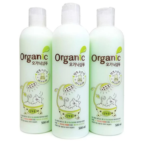 オーガニック猫シャンプー 単毛用 500ml x 3筒 ペット苗 苗 低刺激保湿効果 シャンプー風呂