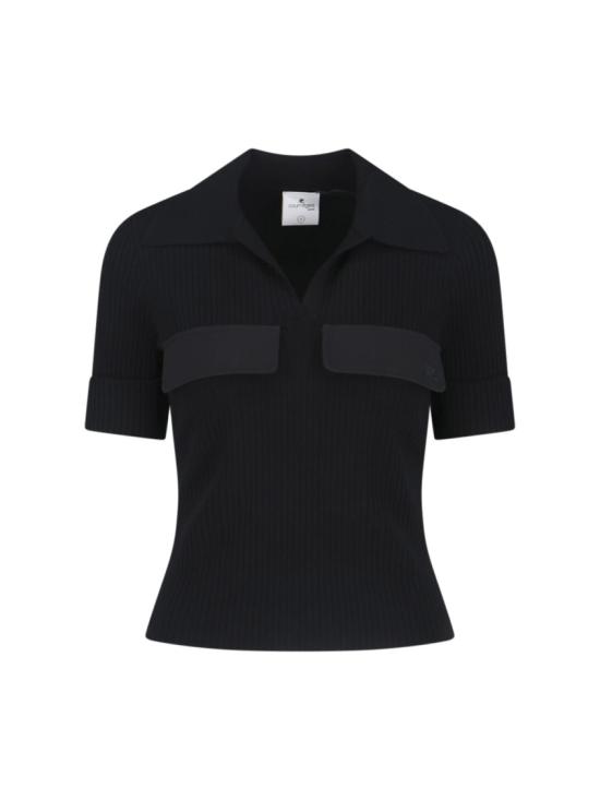 COURREGES Women Tops 126MPO053FI00019999 Black