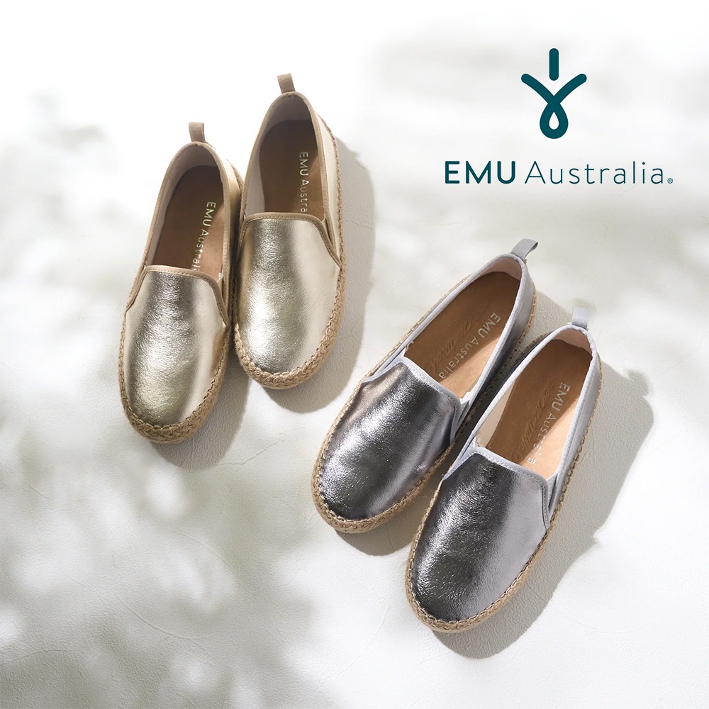EMU Australia スリッポン レディース ガム レザーメタリック W13258 エミュ オーストラリア Gum Leather Metallic スムースレザー