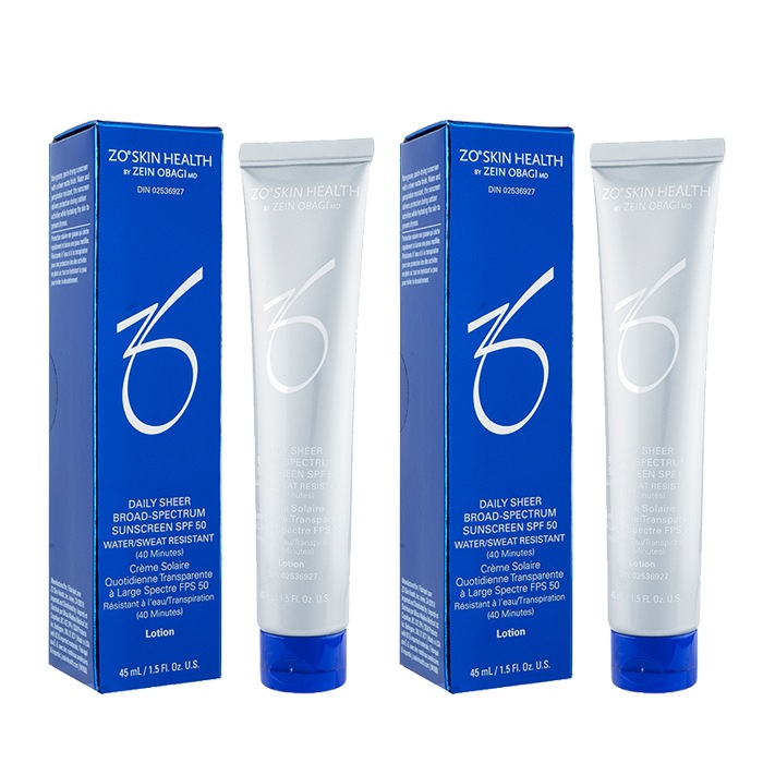 ゼオスキン デイリーシアーブロードスペクトラムサンスクリーン SPF50 45ml 2本 日焼け止め 海外発送 日時指定不可 ヤマト国際便発送