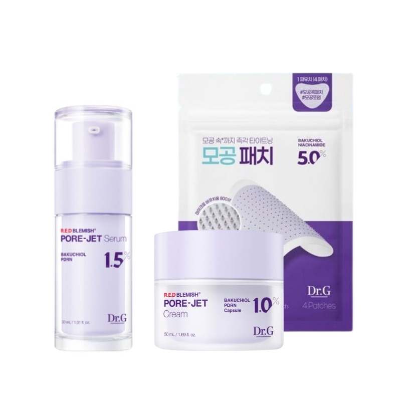 レッド ブレミッシュ バクチオール3点セット(セラム 30ml+クリーム 50ml+パッチ 4枚)