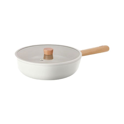 FIKA テフロン加工 IH INDUCTION 中華なべ フタ 30cm