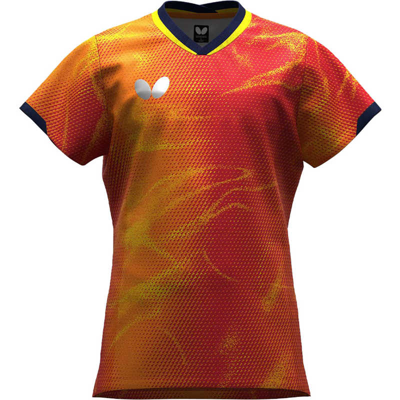 バタフライ　卓球用品 Butterfly ジュニア エリスター12・シャツ・ジュニア ダージリンレッド 130　47130