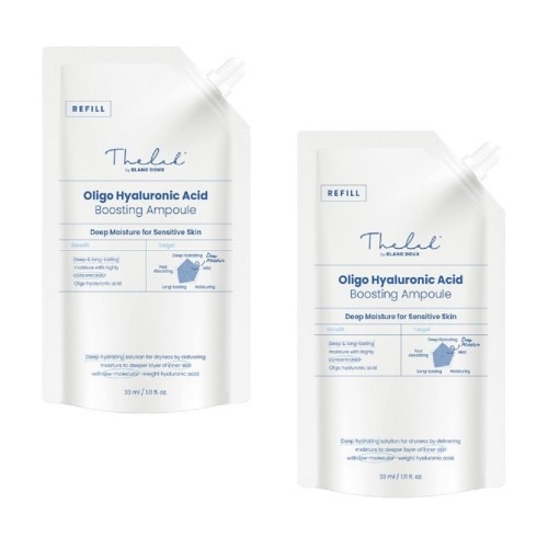 ダラップバイブランドゥ低分子ヒアルロン酸ブーストアンプル詰め替え33ml x 2個純粋な低刺激性高保湿水分湿った敏感肌のケア