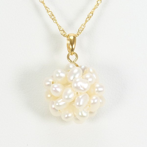 K18 18金 YG イエローゴールド ネックレス パール(真珠) 約42cm ジュエリー 中古 24,019円