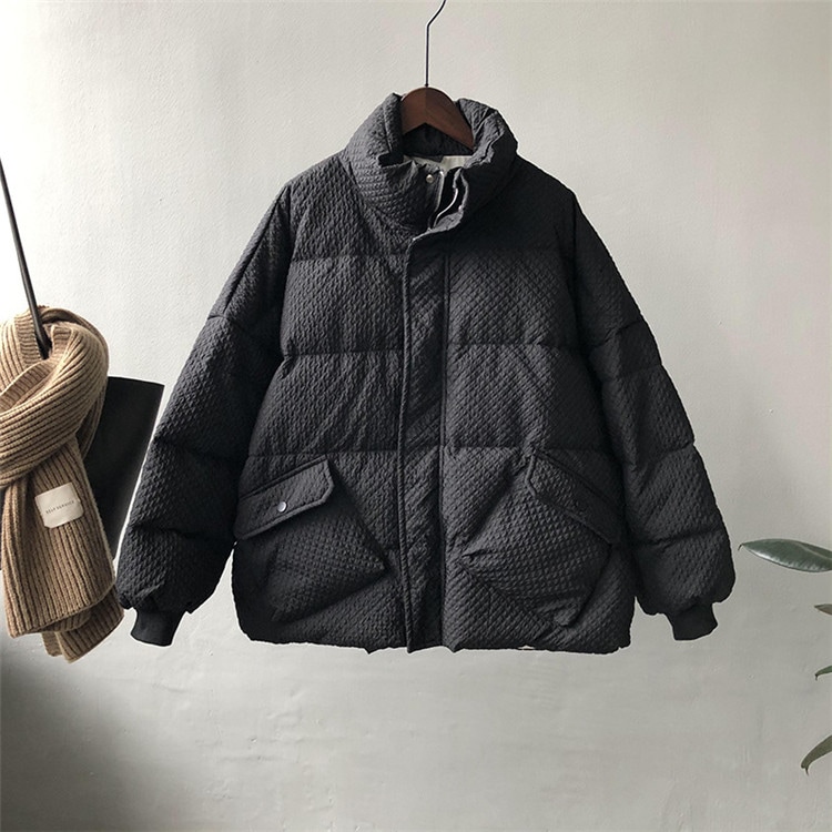 大人っぽくシックな印象 ゆったりする ヤングスタイル ダウンジャケット レディース スタンドカラー