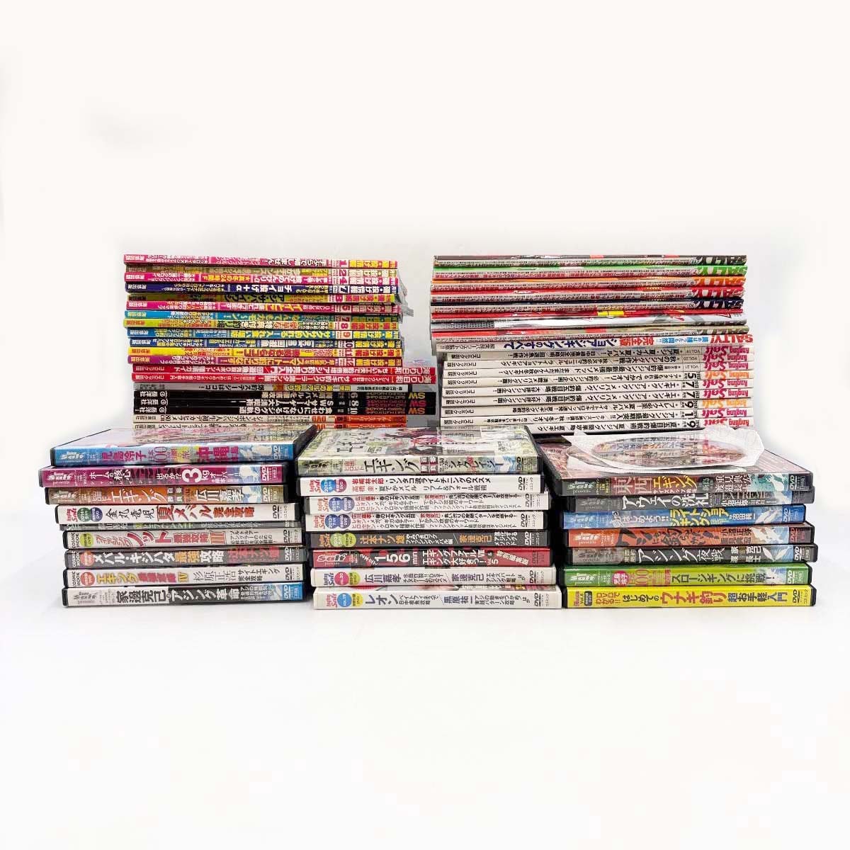 【中古】［計66冊］ 釣り雑誌セット(付録DVD25本付) ルアーマガジンソルト アングリングソルト フィッシングソルティー 磯・投釣り情報 ソルト＆ストリーム ほか