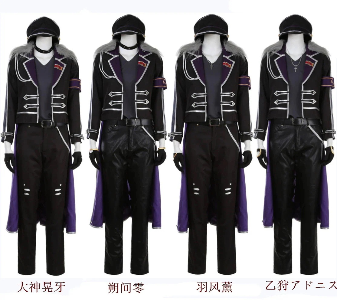 Ensemble Stars あんさんぶる UNDEAD 大神晃牙 朔間零 羽風薰 乙狩アドニス ステージ服 舞台 演出服 ハロウィン クリスマス イベント 変身 仮装 変装 制服 大人用 文化祭