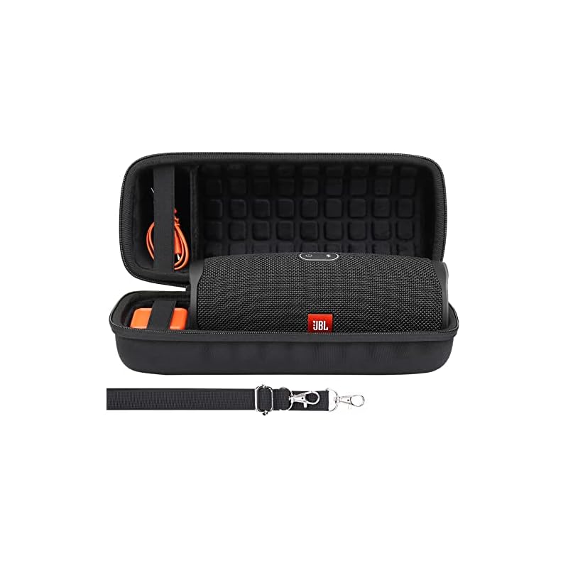 co2crea JBL Charge4/Charge5 用 防水Bluetoothスピーカー収納ケース (ケースのみ)ーブラック