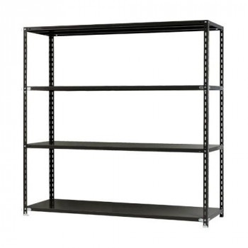 スチールラック　NC1800-18　4段 間口1800x奥行450x高さ1800mm　ブラック 19,161円