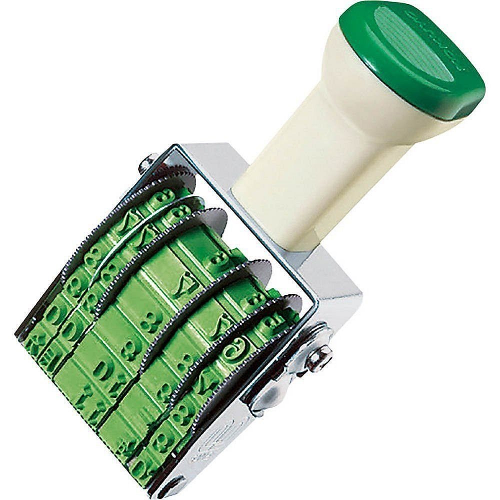 （まとめ買い）回転印 欧文飛日付 明朝体 4号 手形用 IS-TD4N [x3]