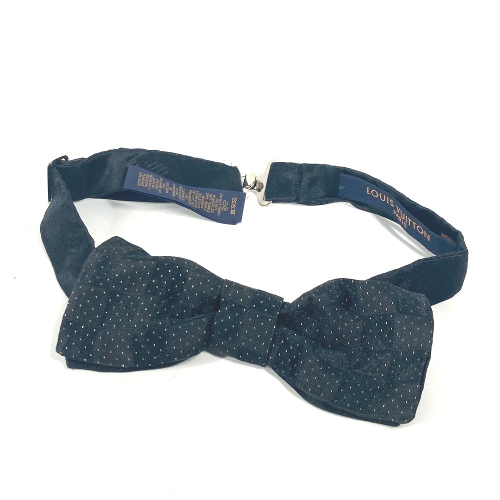 ネクタイ M74722 ボウタイ・ダミエ オール アクセサリー 蝶ネクタイ りぼん ドット シルク ブラック
