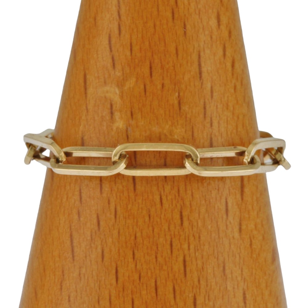 チェーンリング リング 指輪 15号 18金 K18イエローゴールド 新品