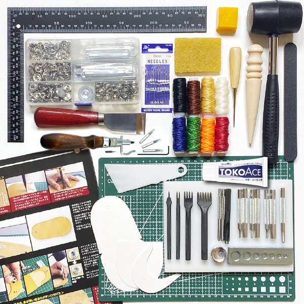 【KAMONレザー】レザークラフト 工具 レザークラフト作成キット 小銭入れ ツール 道具 入門 5,561円