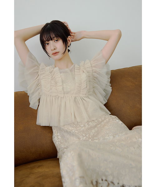 Qoo10 niana リボンチュールボレロセットドレス ドレス