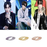 【Stray Kids フィリックス着用】Onyx AAA DIA CRYSTAL RING 黒 Qoo10] BLACK PURPLE 【Stray Kids フィリックス着用