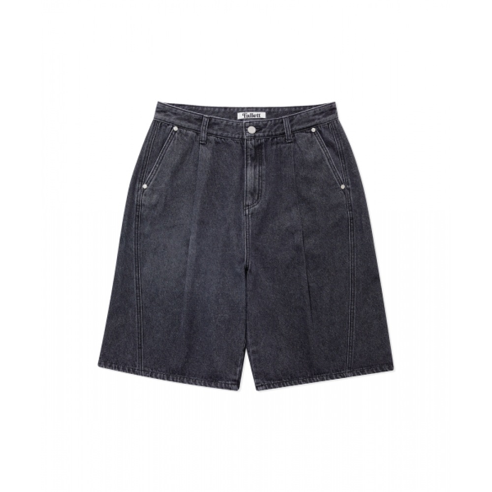 ファレットバミューダデニムショーツブラック