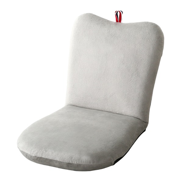 リンゴ 座椅子 約幅41cm グレー 14段階リクライニング 日本製 軽量 大人かわいい 完成品 リビング ダイニング インテリア家具 4,972円