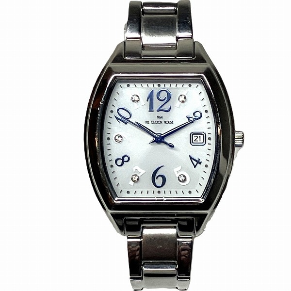 ザクロックハウス LBC1005 ソーラー ホワイト文字盤 時計 腕時計 レディース 【中古】