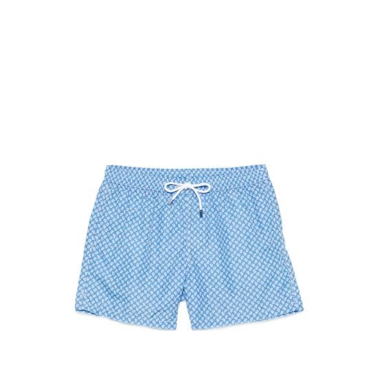 FEDELI Men Swim Pants TU000318 F85 68A BLUE WHITE