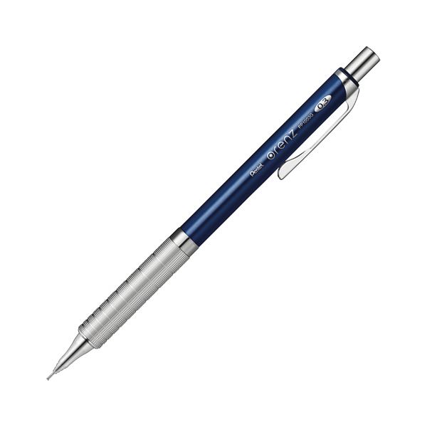 （まとめ）ぺんてる シャープペンシルorenz（オレンズ） メタルグリップ 0.3mm （軸色：ダークブルー） XPP1003G2-C 1本 (×5セット)