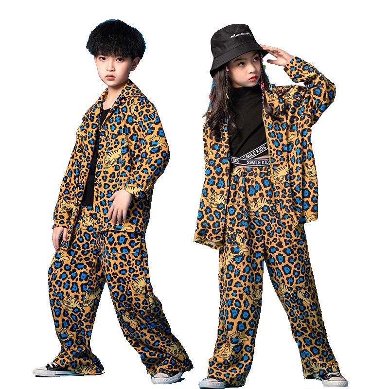 ストリートダンス セット ヒョウ柄 子供服 ヒップホップ ファッション服 男の子演出服 かっこいい ダンス 美品 Www Quartzhotel Mx