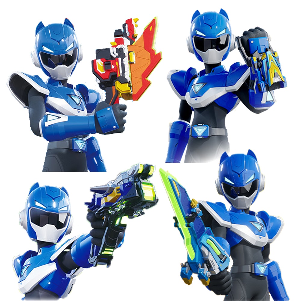 ミニ特攻隊レオソードシャークダブルガンダイノアックスチェンジャー4種セットVレンジャーボルト武器玩具 18,473円