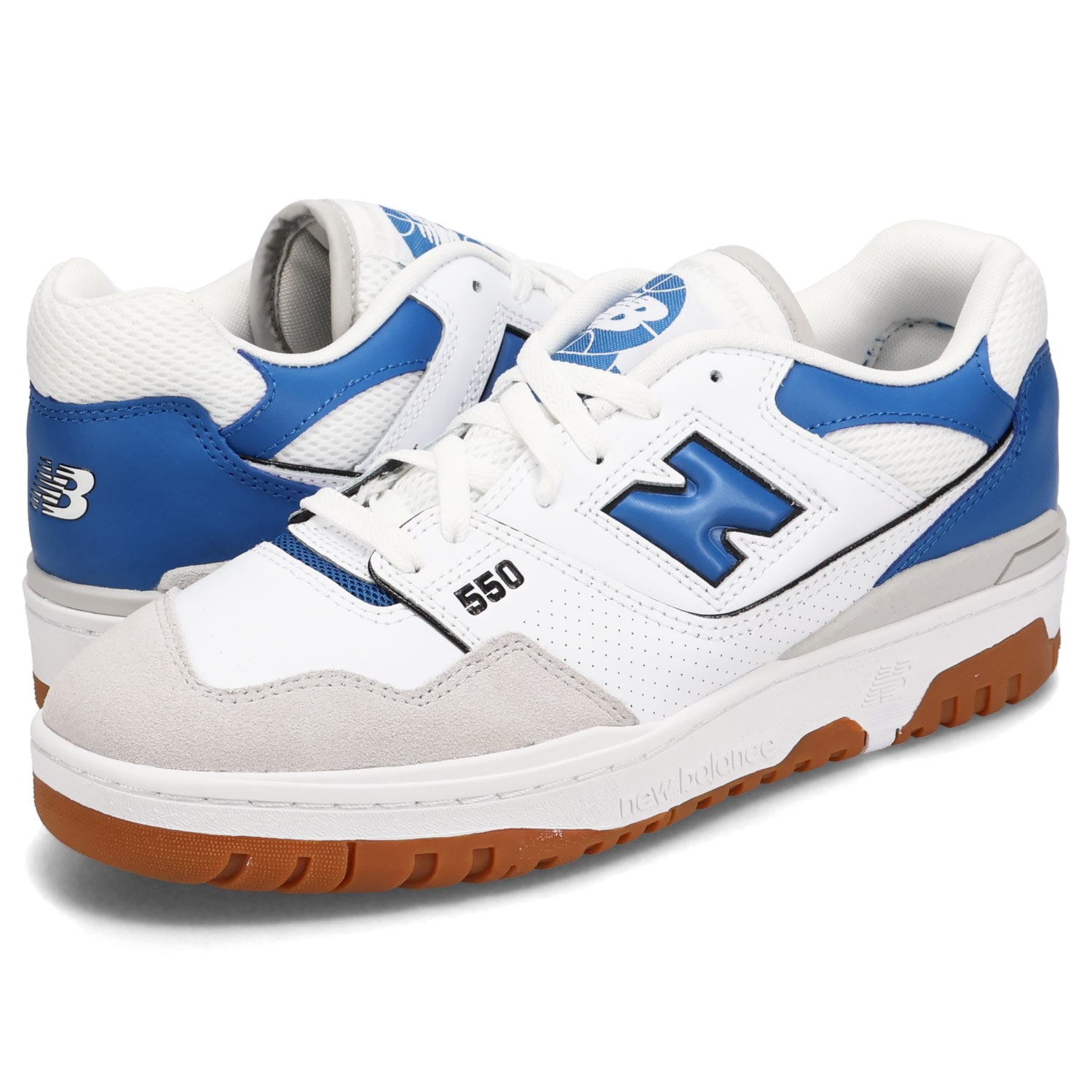 550 スニーカー メンズ Dワイズ ホワイト 白 BB550ESA