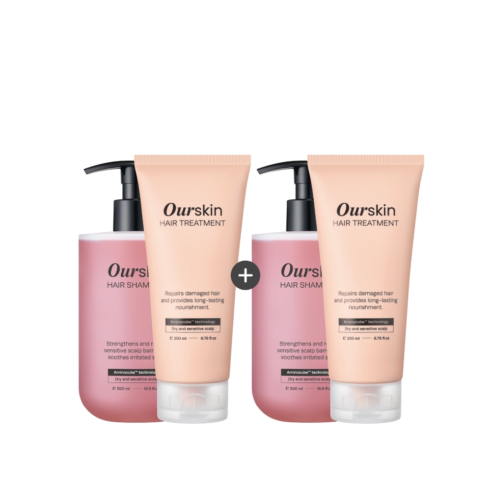 [2+2]モンディエスアワースキンファミリーヘアケアセット（ヘアシャンプー＆トリートメント）