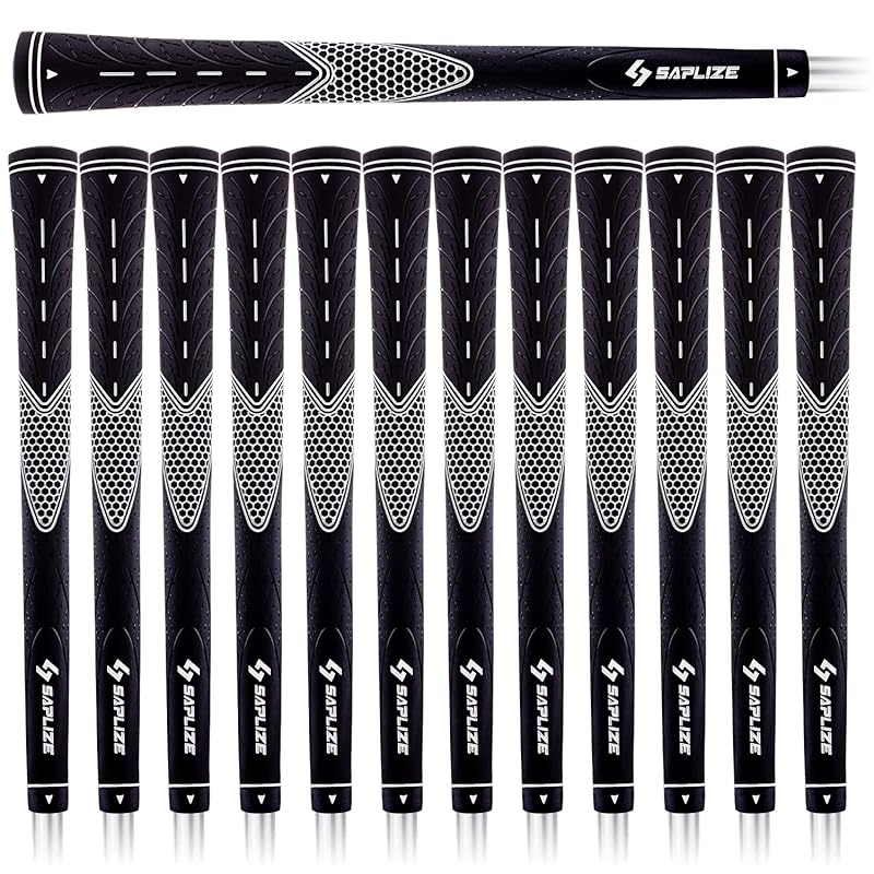 【13本セット】SAPLIZE セープライズ 滑り止めラバー ゴルフ グリップ（アイアン ウッドクラブ用）4色選択肢 ホワイトスタンダード