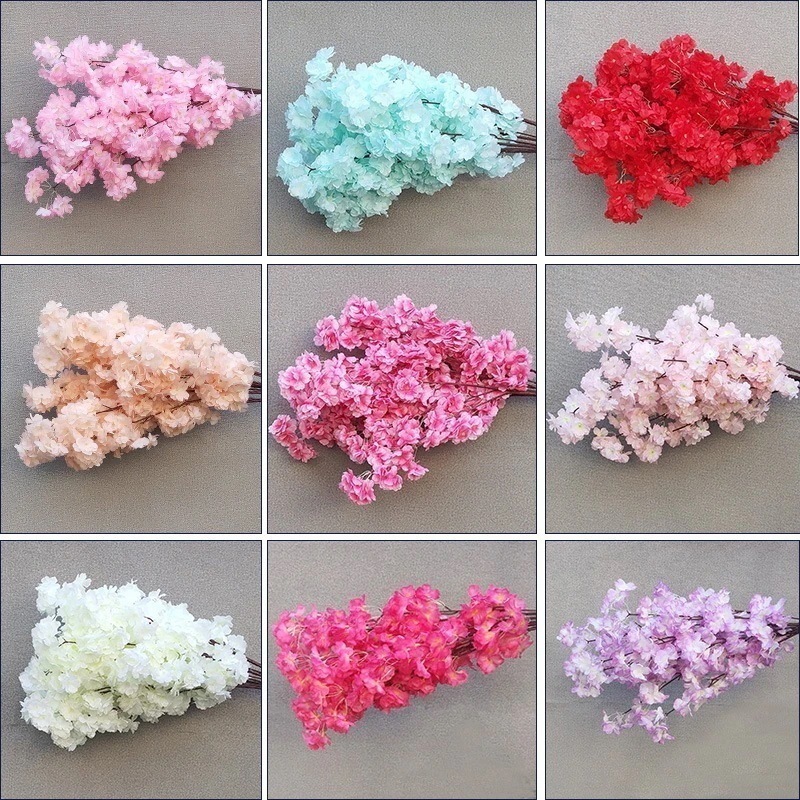 模造桜の枝結婚式桃の花プラスチック造花天井シルクフラワー屋内展示ホール造園装飾