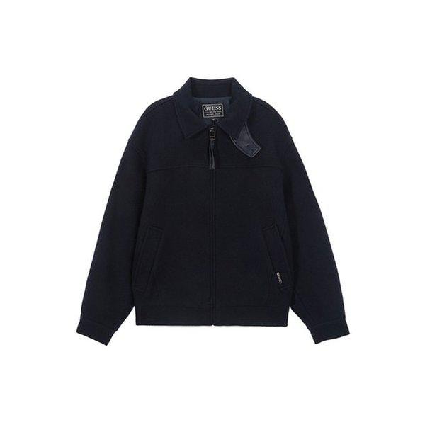 男性ショート丈ウールコート ダークネイビー MN4W7851