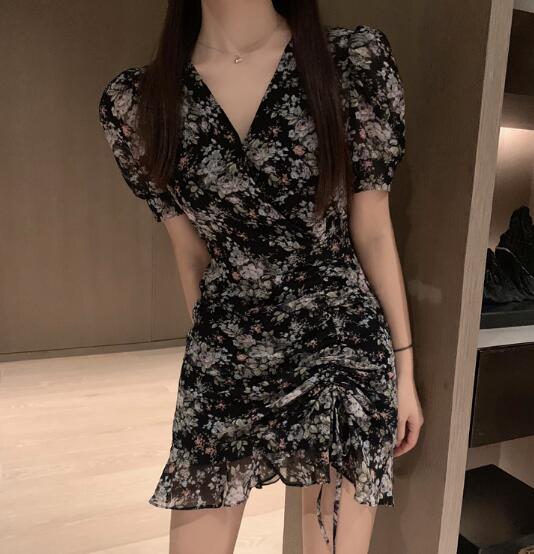 【全店任意2枚購入で100円OFF】レディース 　　ワンピース　　セクシー　花柄