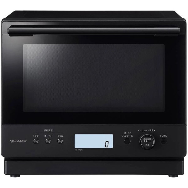 RE-WF275-B ブラック PLAINLY (プレーンリー) 過熱水蒸気オーブンレンジ (27L)