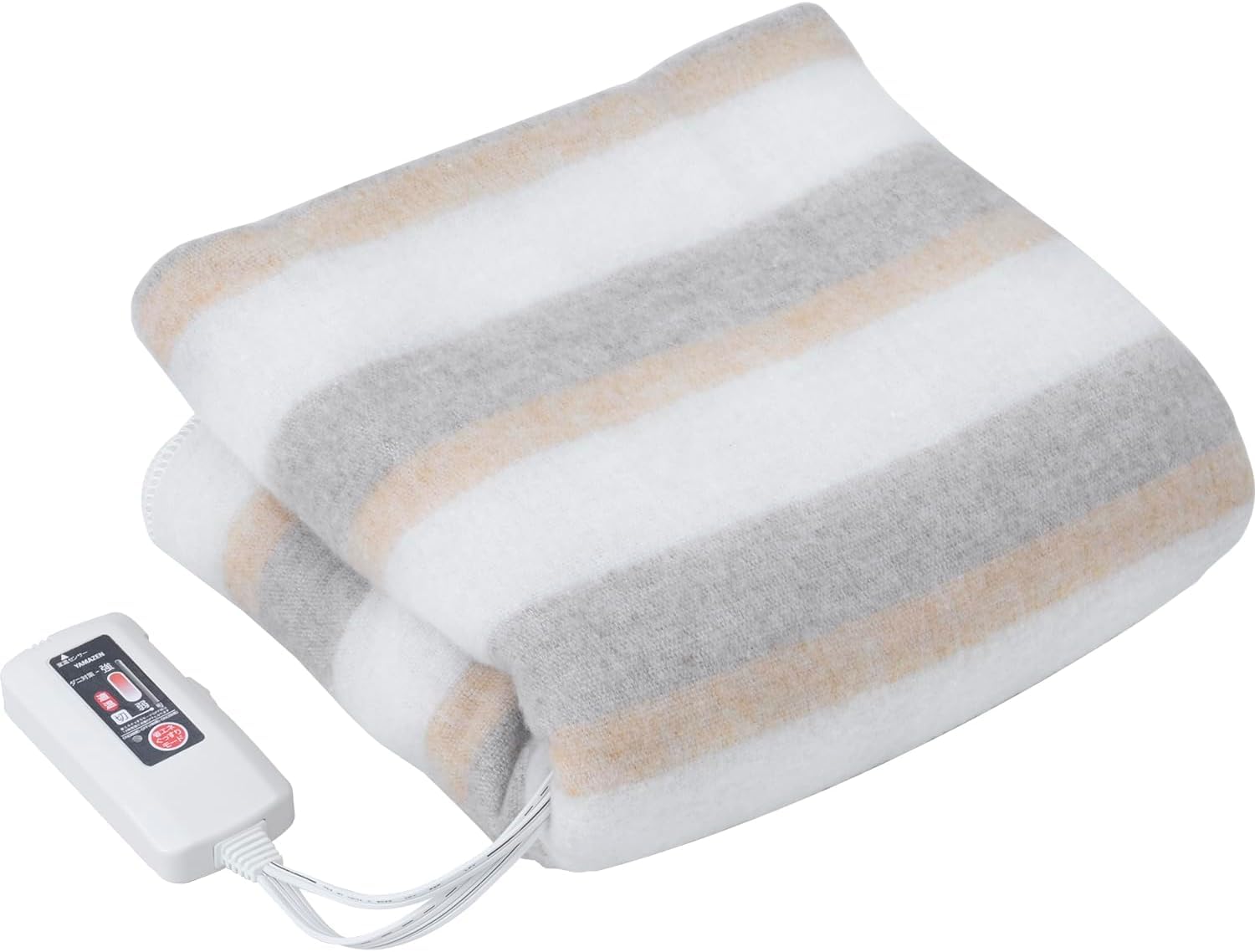 [山善] 電気毛布 掛け 敷き 兼用 188×130cm 洗える タイマー付き 省エネ 抗菌 防臭 ダニ対策機能 室温センサー YMK-PTS61