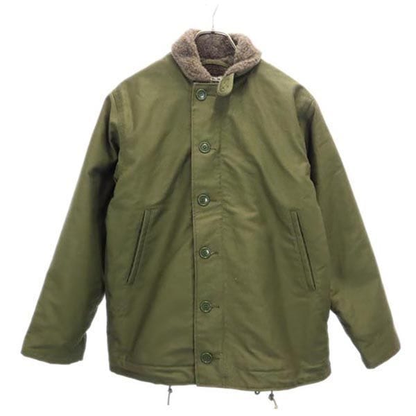 ネイビーデパートメント ミリタリージャケット S カーキ NAVY DEPARTMENT 裏ボア メンズ 8,194円